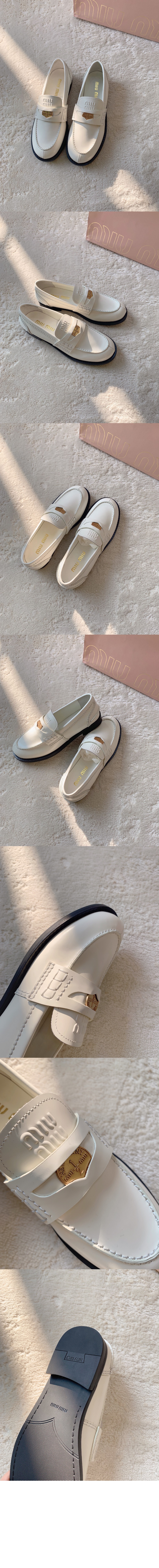 빈티지 효과 가죽 페니 로퍼 5D773D > Loafers and lace-ups - 로퍼 및 레이스업