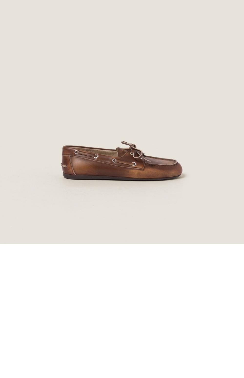 블리치드 가죽 로퍼 5D123E > Loafers and lace-ups - 로퍼 및 레이스업