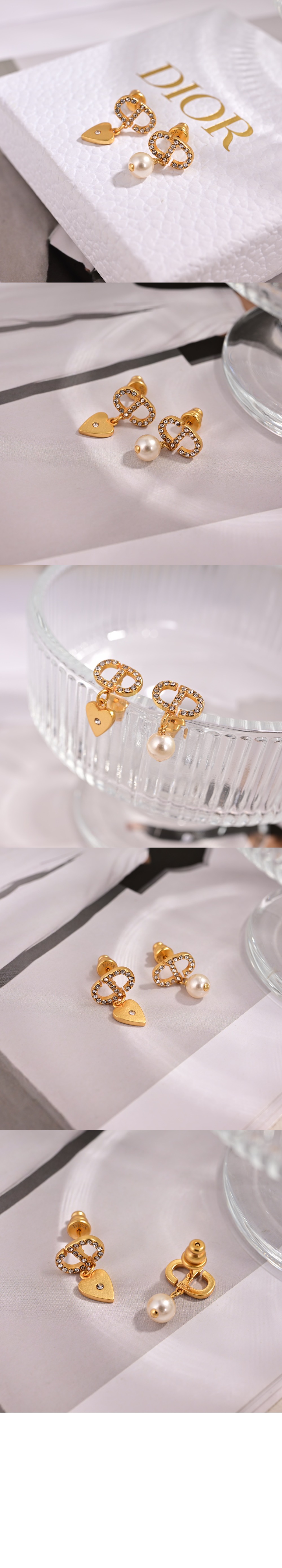 Petit CD Lucky Charms  귀걸이 E3772 > 디올