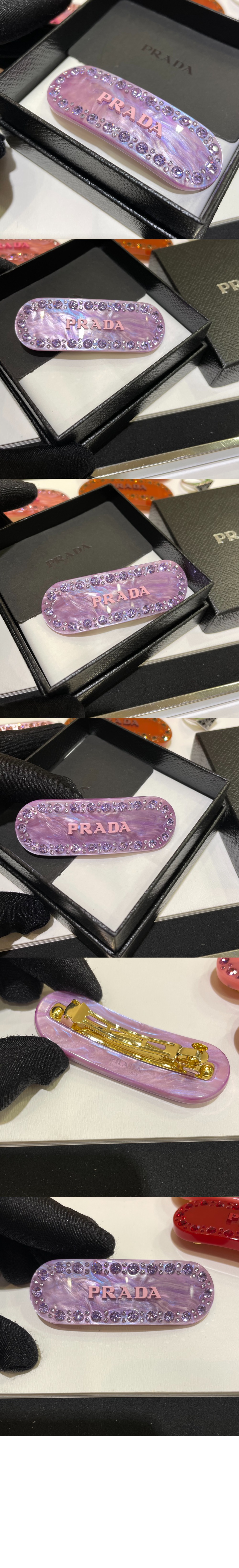 플렉시글라스 헤어 클립 1IF043 > 프라다
