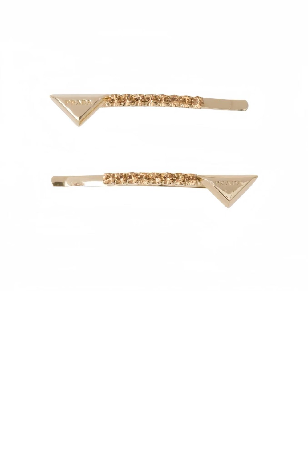 장식이 있는 브라스 헤어 클립 1IF098 > 프라다