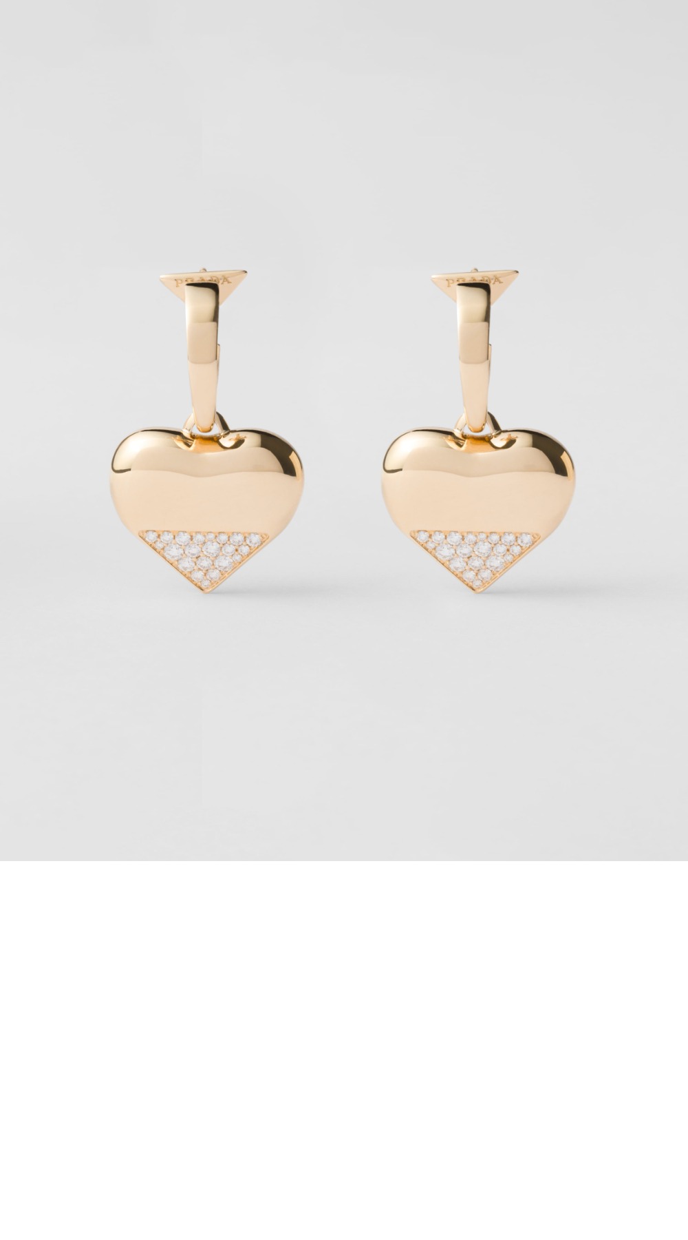 이터널 골드 펜던트 이어링 1JOA06 > 프라다