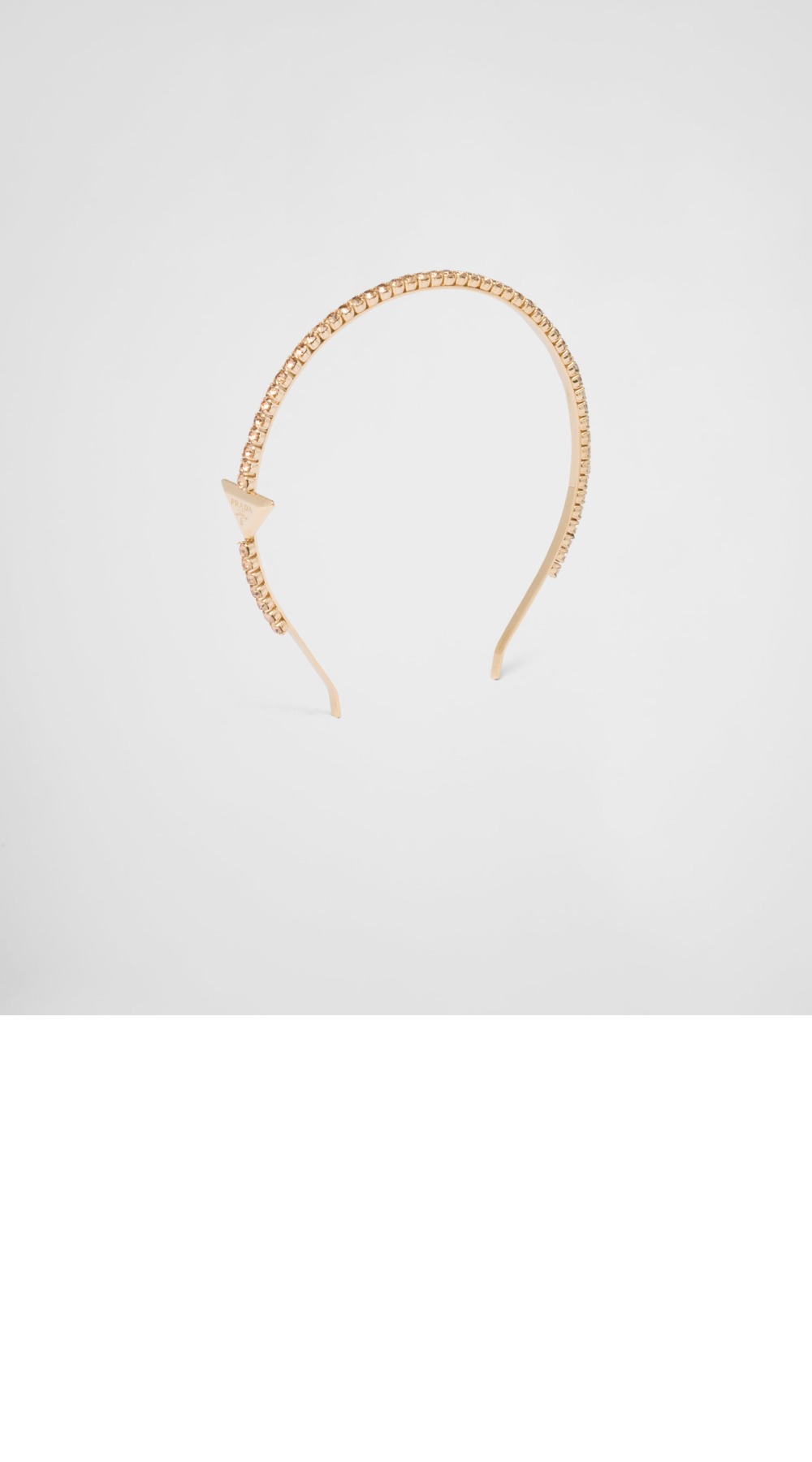 장식이 있는 브라스 헤어밴드 1IH048 > 프라다