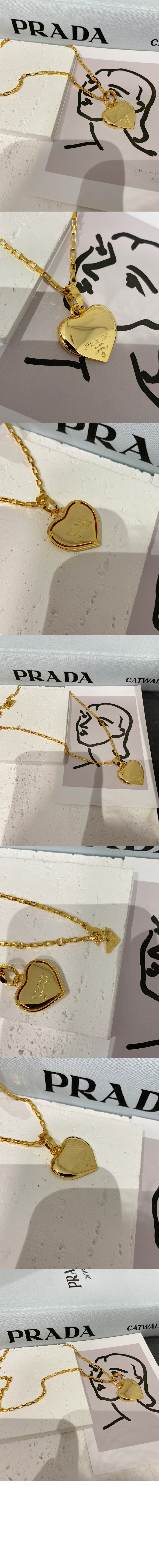 이터널 골드 소형 펜던트 목걸이 1JCA32 > 프라다