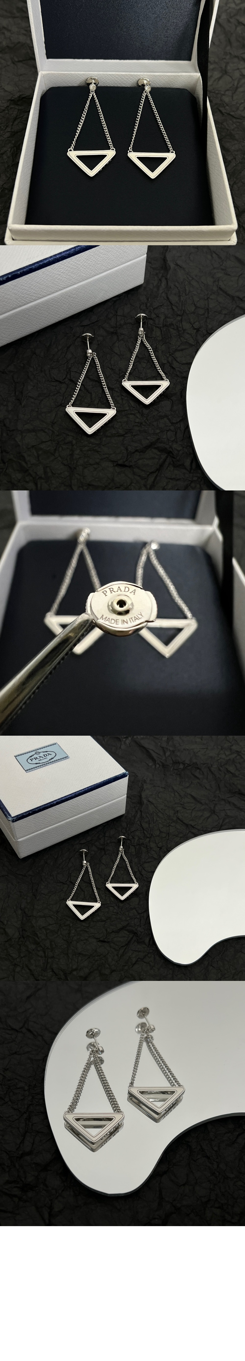 이터널 골드 드롭 귀걸이 1JO862 > 프라다