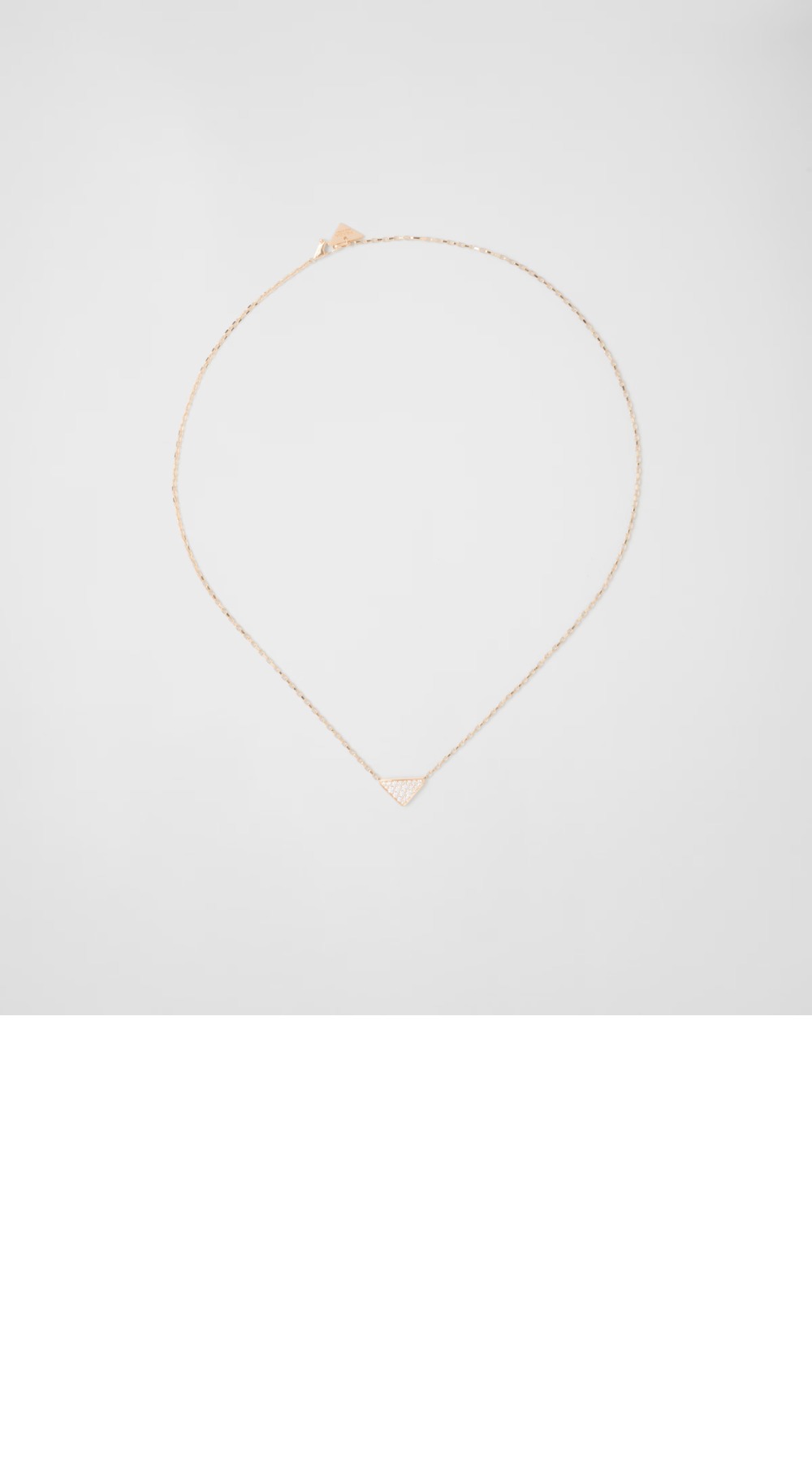 골드 미니 트라이앵글 목걸이 1JCA38 > 프라다