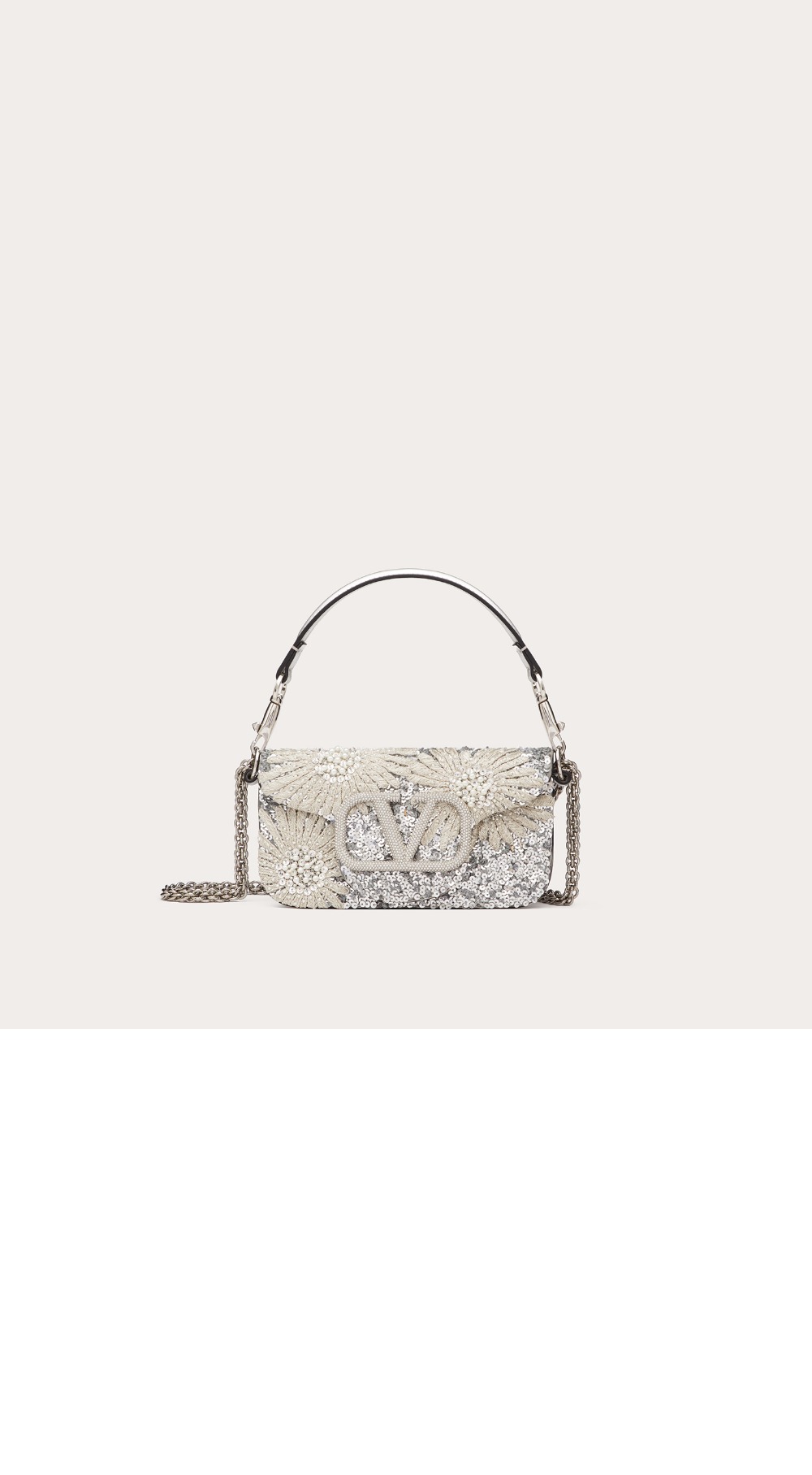 LOCÒ 스몰 플로럴 프린트 자수 핸드백 > LOCO - 로코