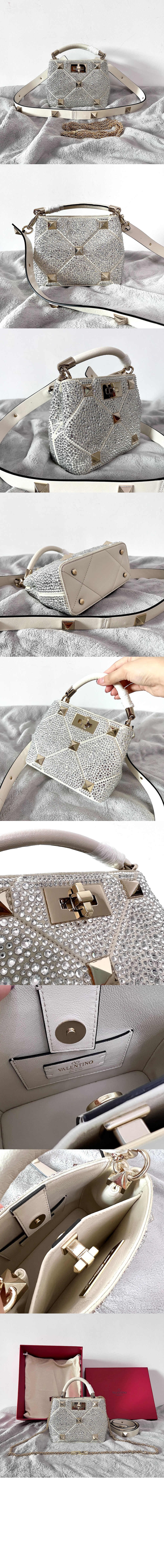 ROMAN STUD 미니 라인스톤 토트백 > Roman Stud - 로만 스터드