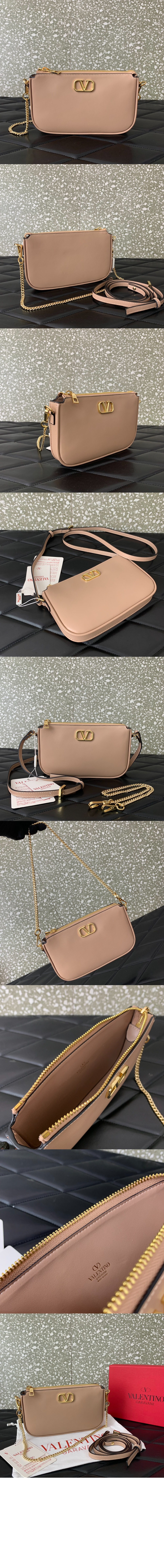 브이로고 시그니처 카프스킨 미니 크로스바디백 > VLogo Signature - 브이로고 시그니처