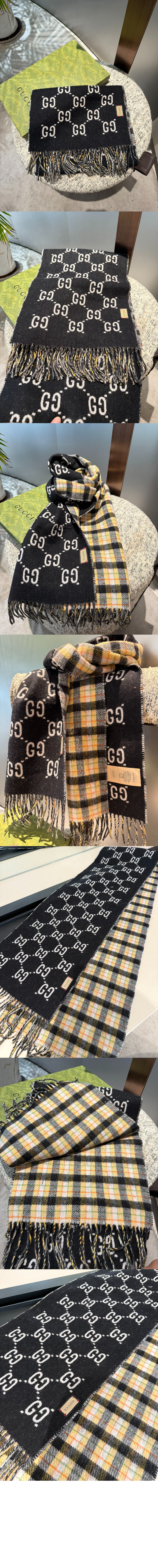 GG 자카드 패턴 니트 스카프 597527 > Etc - 기타제품