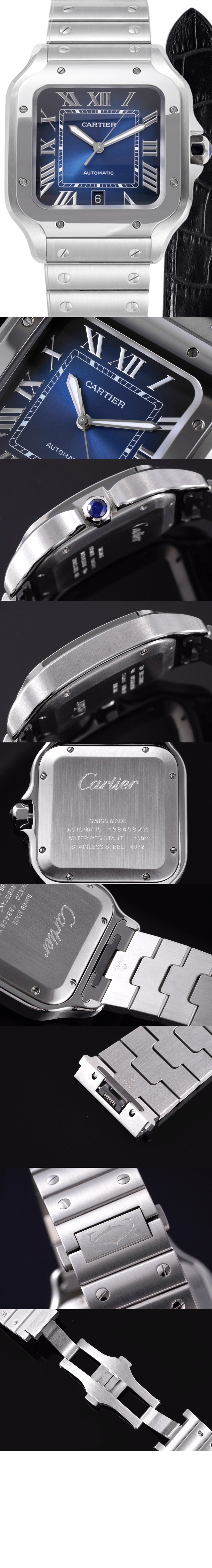 산토스드 까르띠에 워치 39.5 WSSA0071 > Santos - 산토스