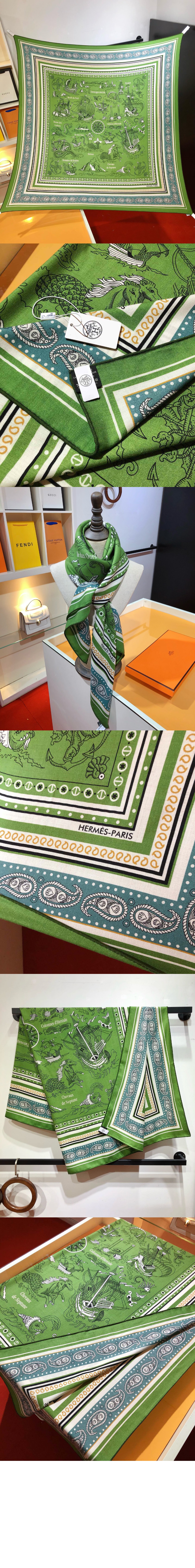 Tatouages Marins Bandana 숄 140 > 에르메스