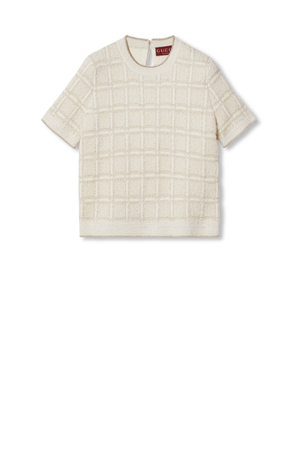 울 및 라메 체크 자카드 탑 > Etc - 기타제품