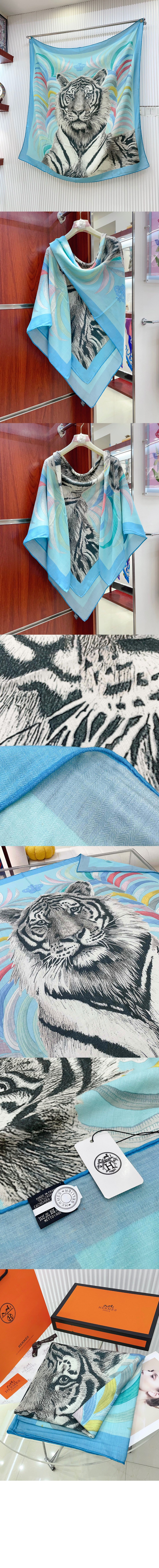 Tigre Royal 더블 페이스 스카프 90 > 에르메스