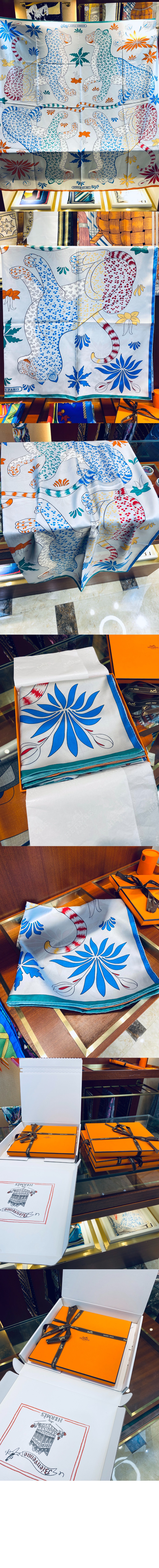 Les Léopards 스카프 140 > 에르메스