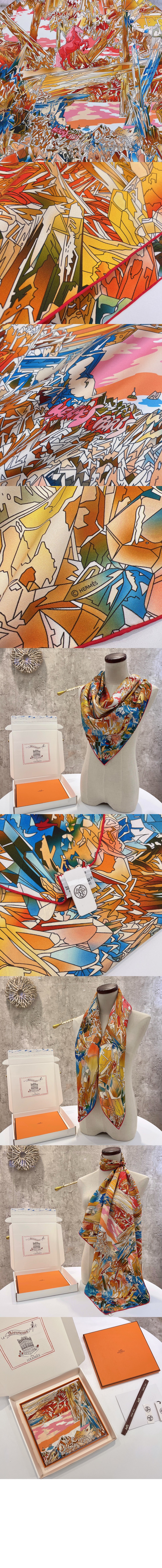 La Vallee de Cristal 스카프 90 > 에르메스