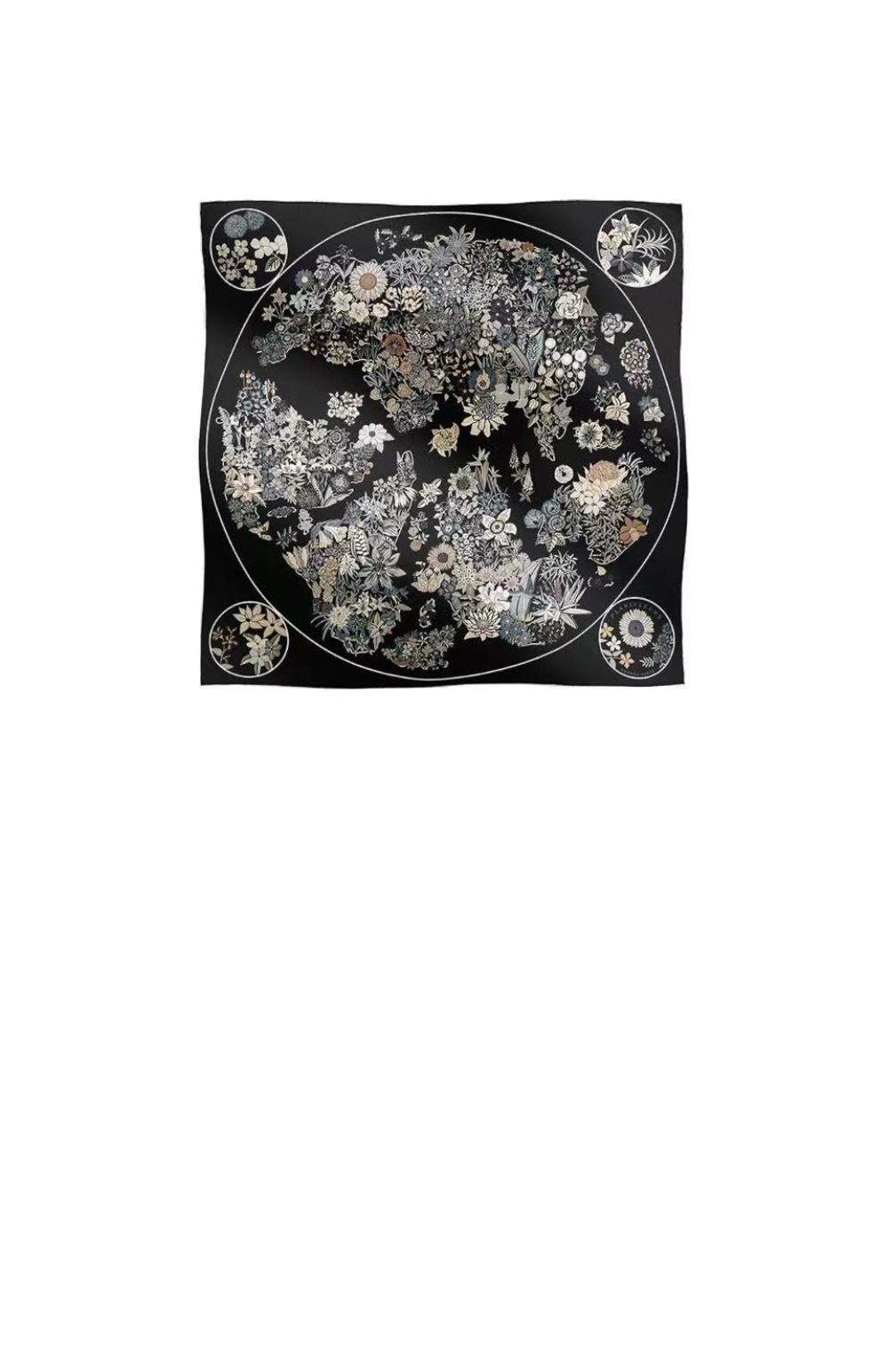 Planifleurs 스카프 90 > 에르메스