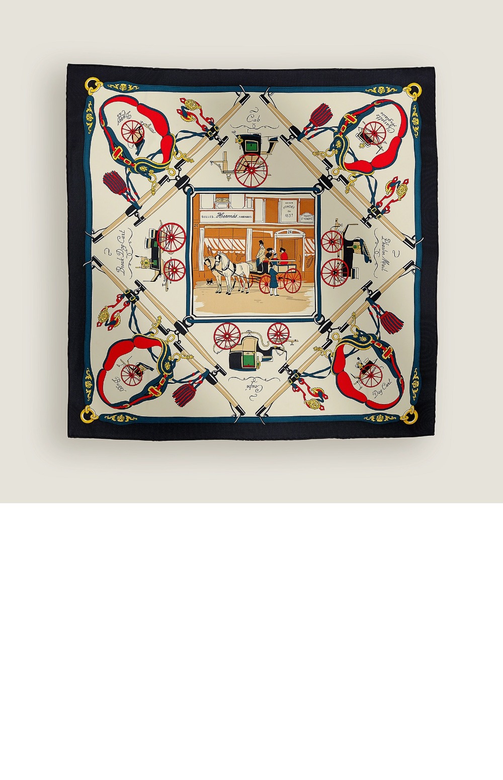 Palonniers 스카프 90 > 에르메스