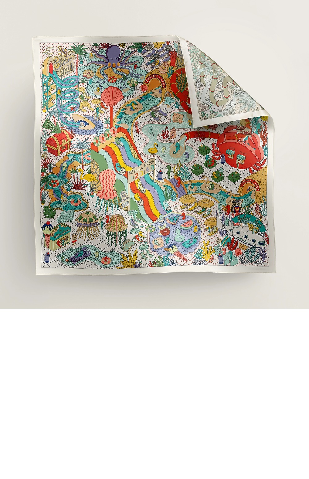 Splash Park 더블 페이스 스카프 90 > 에르메스