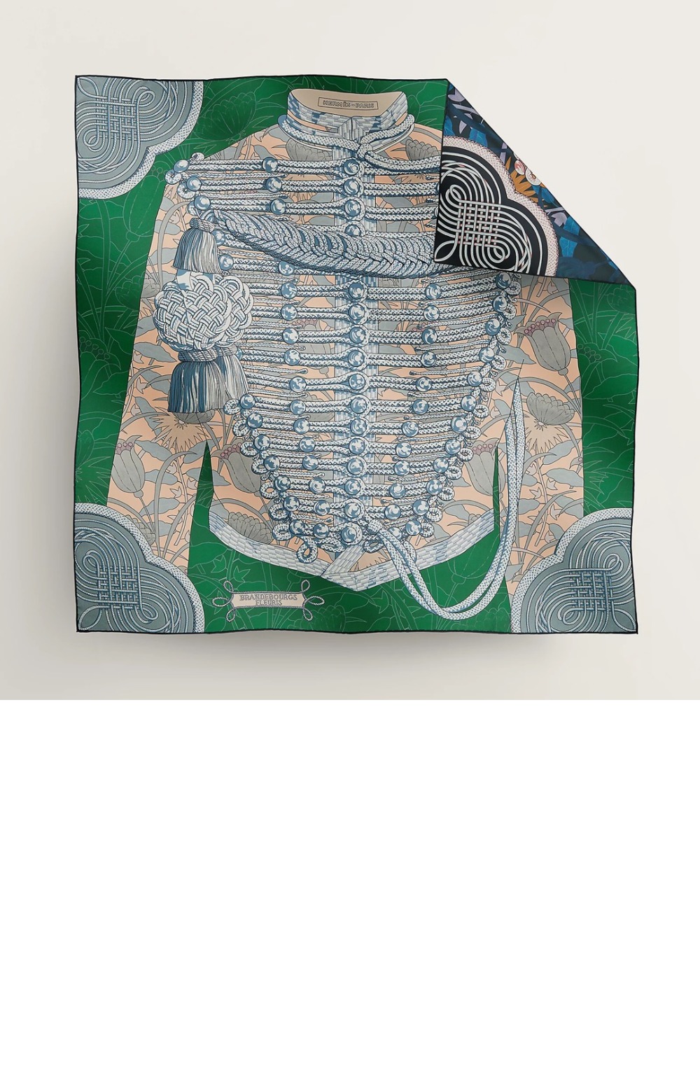 Brandebourgs Fleuris 더블 페이스 스카프 90 > 에르메스