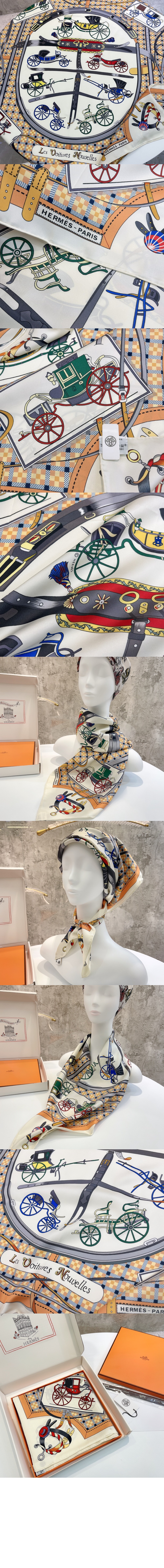 Les Voitures Nouvelles  스카프 90 > 에르메스