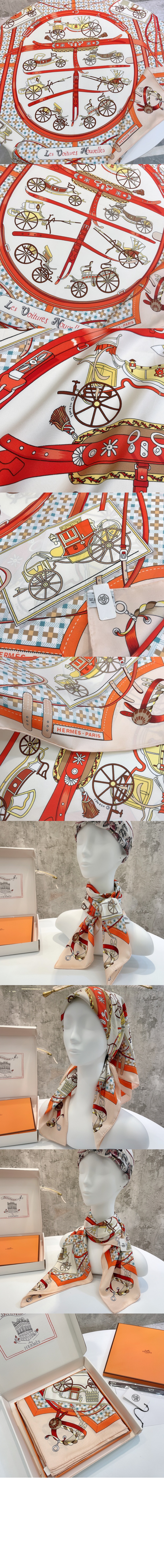 Les Voitures Nouvelles  스카프 90 > 에르메스