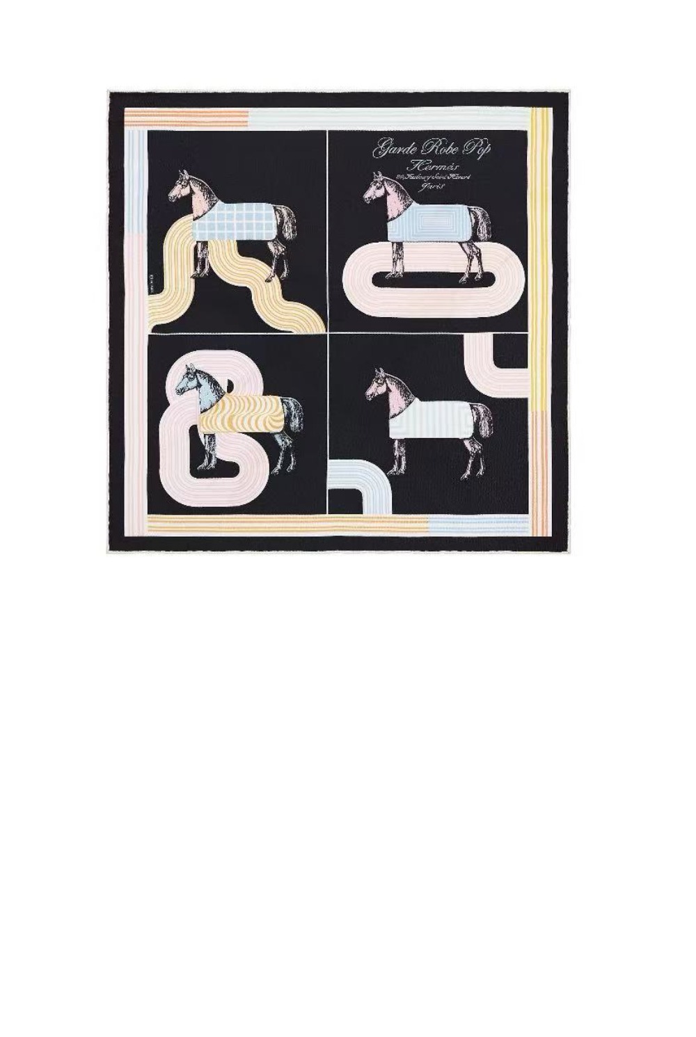 Gavroche 90Garde-Robe Pop Détail 스카프 90 > 에르메스