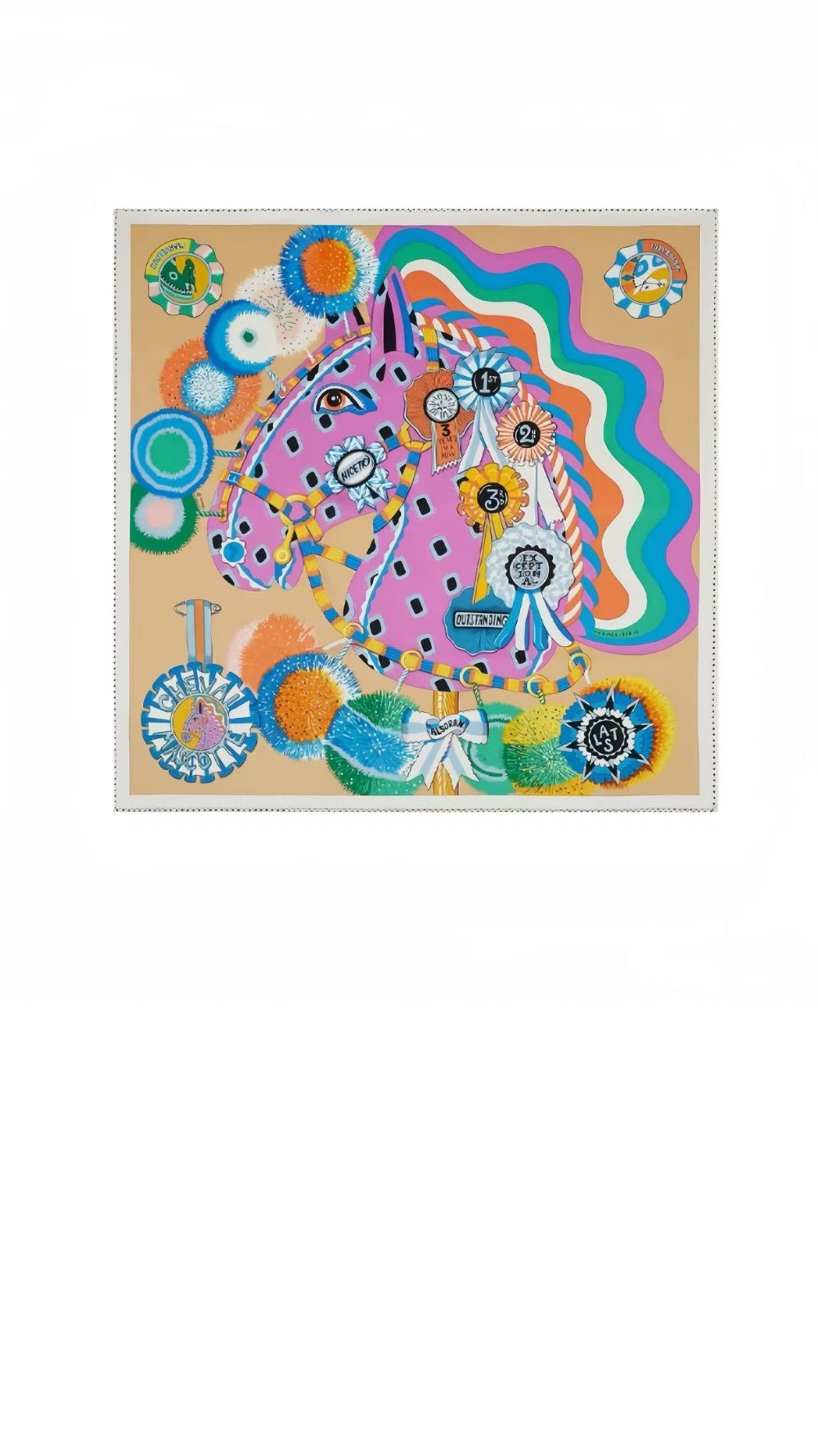 Cheval Mascotte 스카프 90 > 에르메스