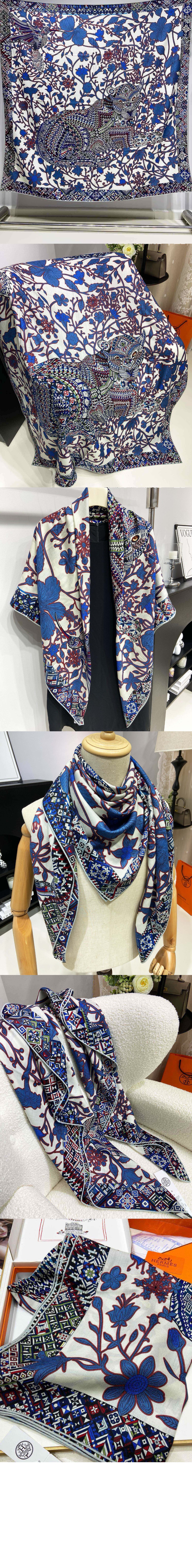 Le Jaguar et Le Colibri 숄 140 > 에르메스