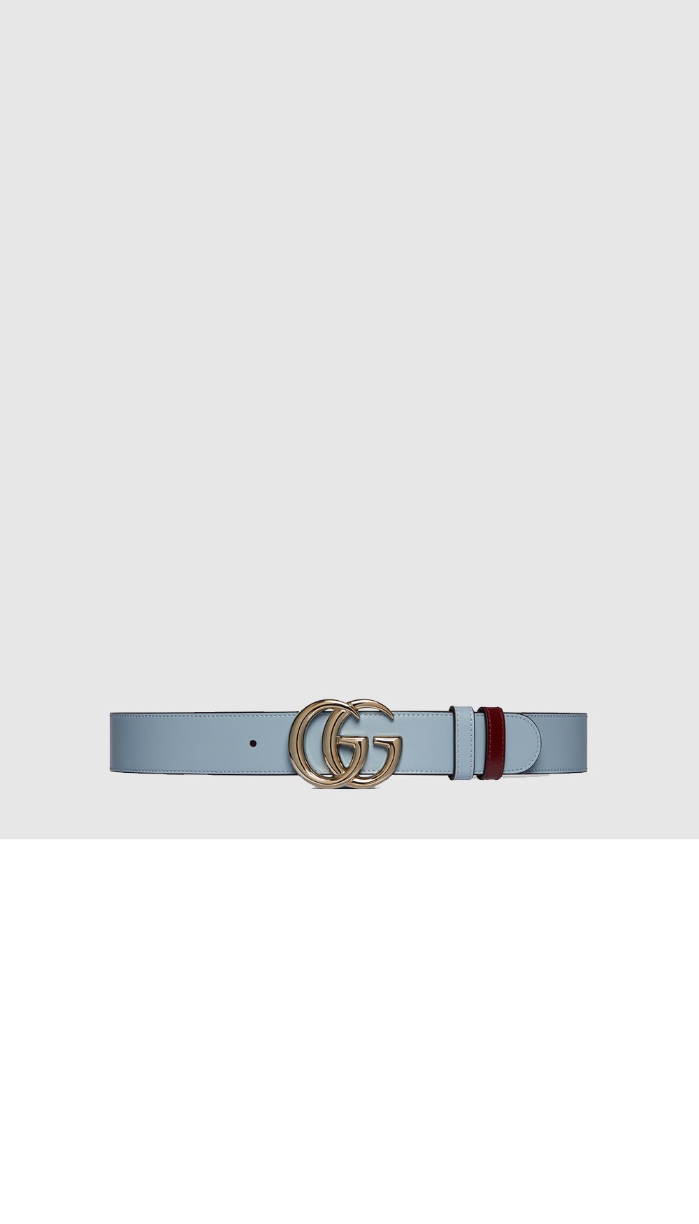 ‎GG 마몽 리버서블 와이드 벨트 659416 > 구찌