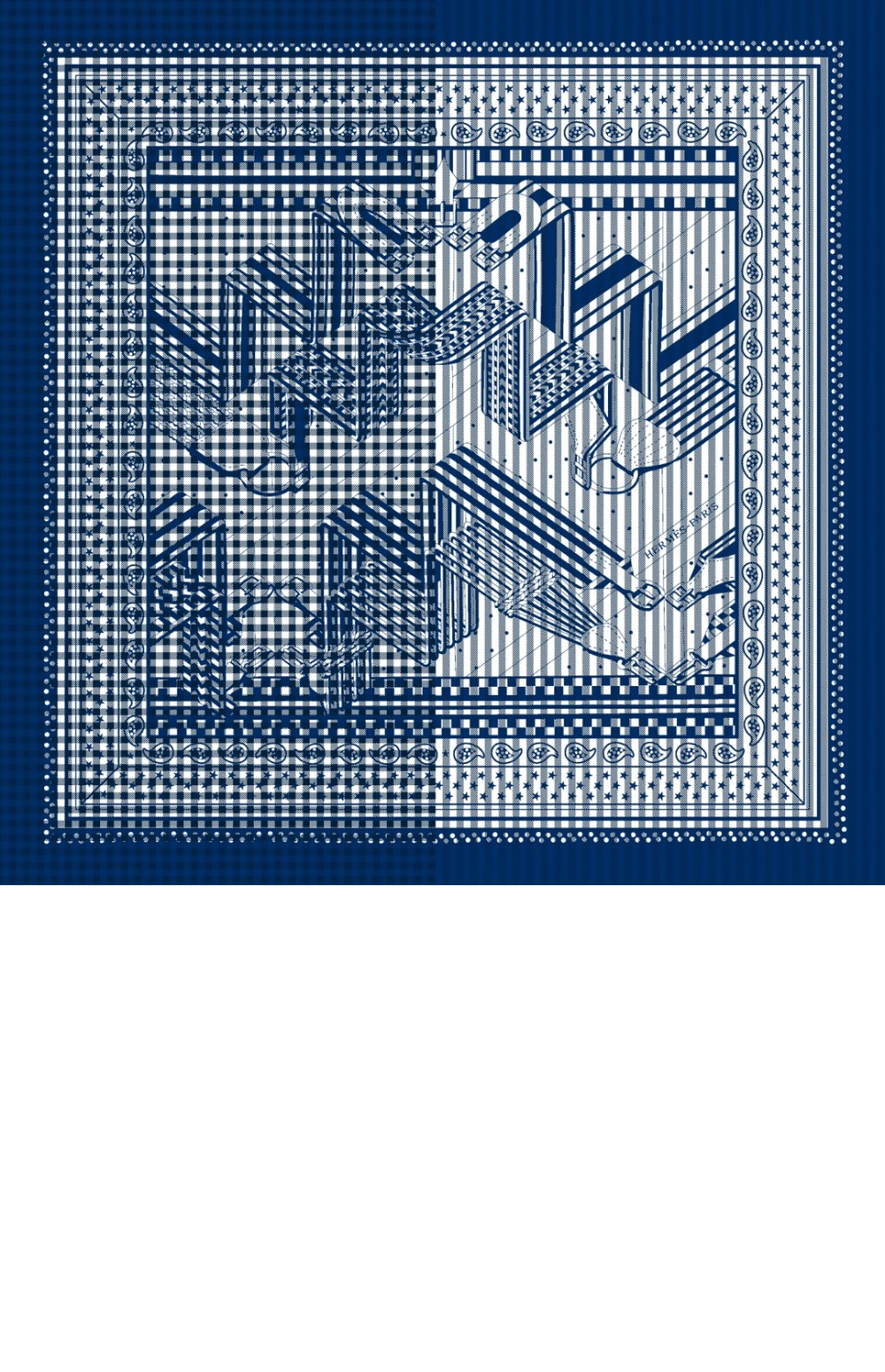 Sangles en Zigzag bandana 스카프 90 > 에르메스