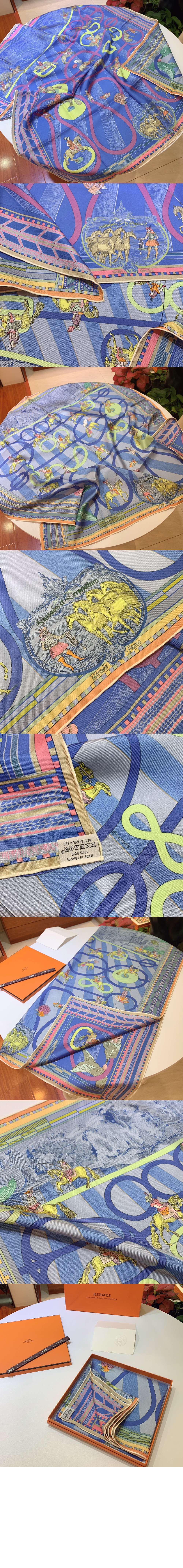 Carré 90 double face Passades et Serpentines 스카프 90 > 에르메스