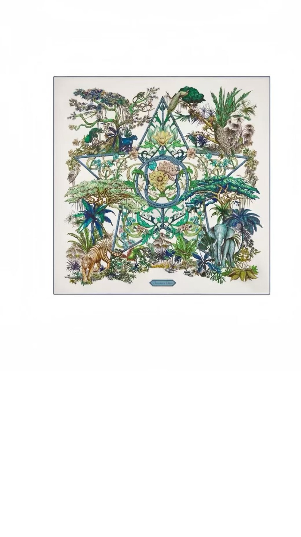 Etoile de Voyage 스퀘어 스카프 90 34YAN > 디올