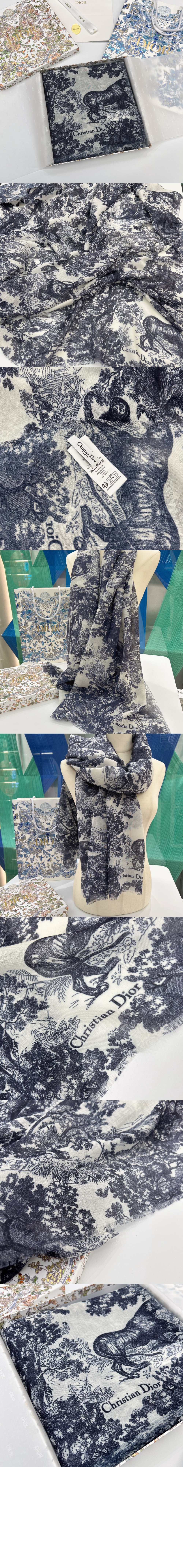 Toile de Jouy Sauvage 스톨 34JOU > 디올