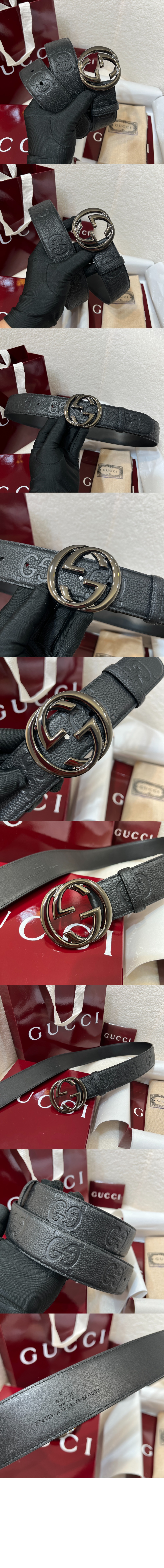 인터로킹 G 버클 벨트 774153 > 구찌