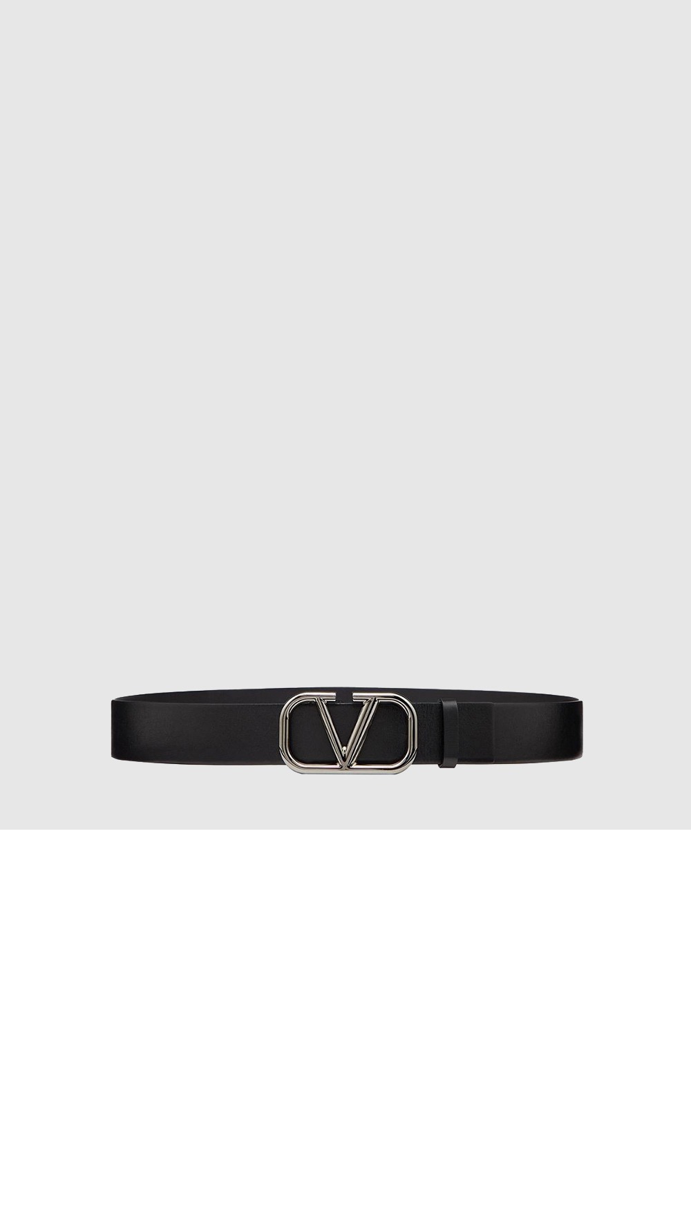 브이로고 시그니처 유광 송아지 가죽 > 발렌티노