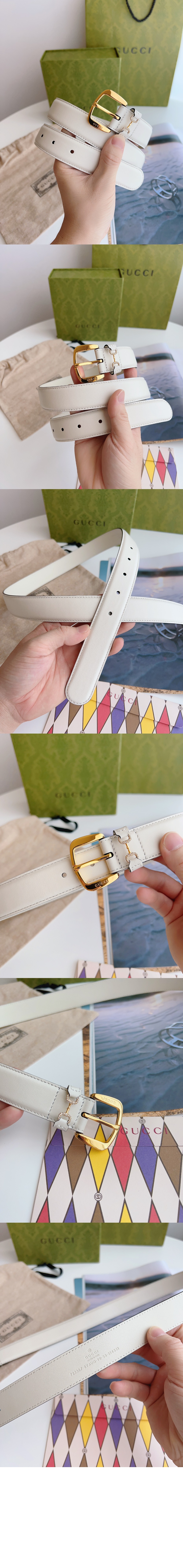 크리스털 홀스빗 벨트 725307 > 구찌