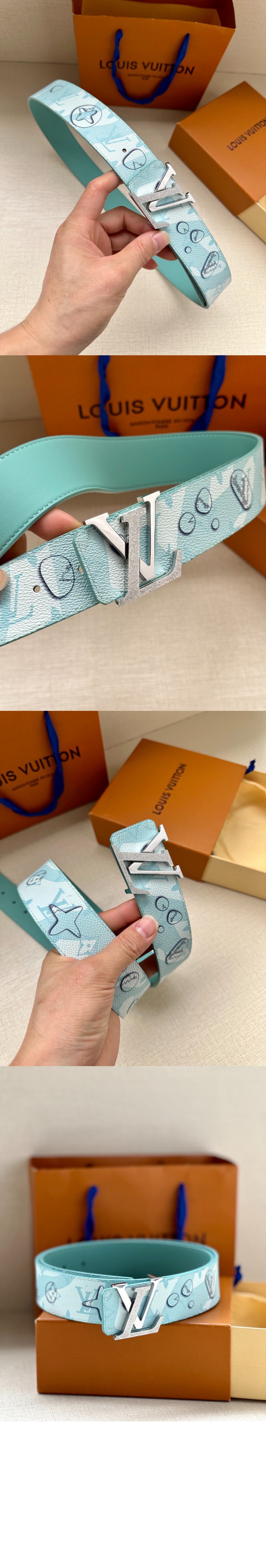 아쿠아 리버서블 벨트 M0726S > 루이비통