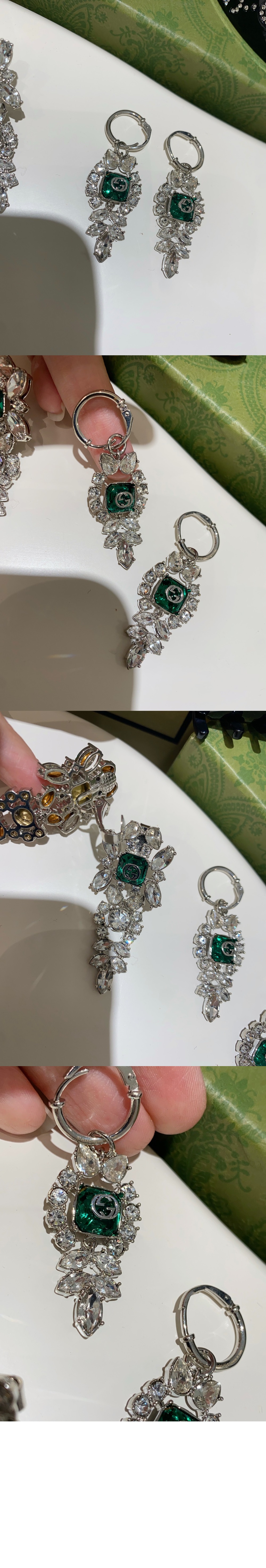 인터로킹 G 크리스털 귀걸이  676527 > Etc - 기타제품