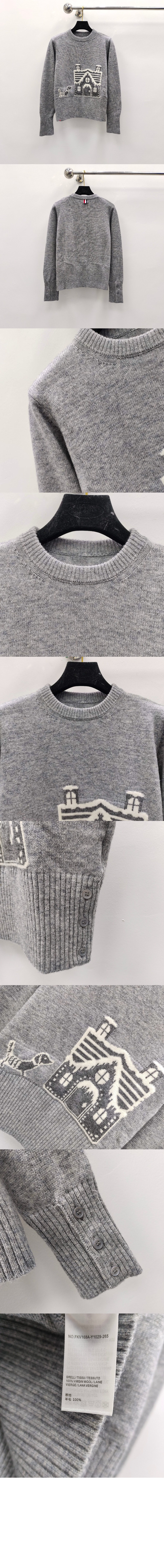 프린트 니트 톱 > 톰브라운