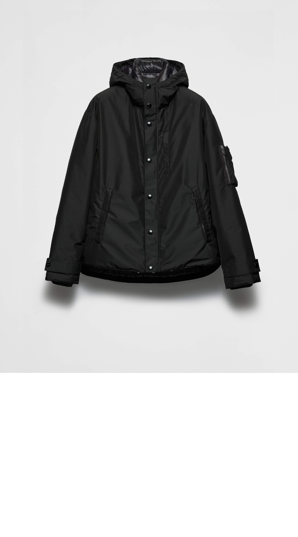 로고 프린트 재킷 > 프라다