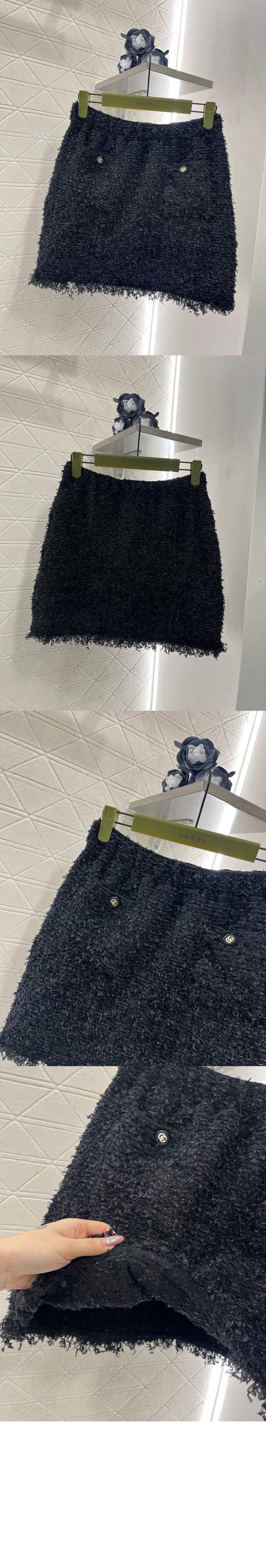 라메 및 비스코스 미니 스커트 > Etc - 기타제품