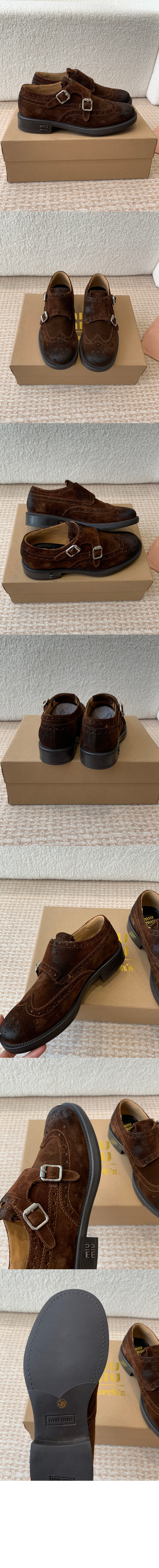 스웨이드 더블 스트랩 로퍼 5D773D > Loafers and lace-ups - 로퍼 및 레이스업