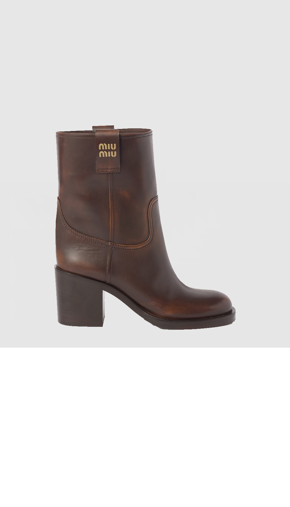 퓌메 가죽 부티 5U966D > Boots - 부츠