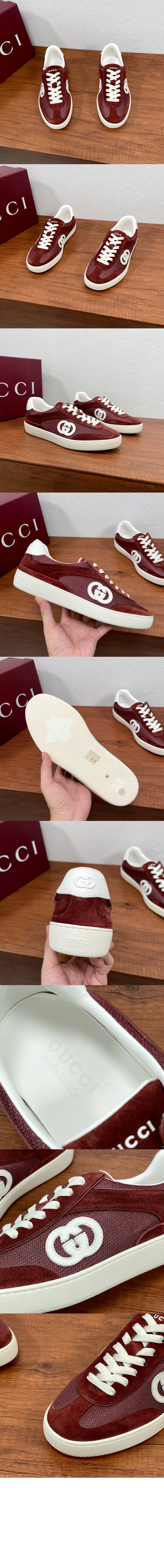 인터로킹 G 디테일의 남성 스니커즈 791742 > Interlocking G - 인터로킹 G