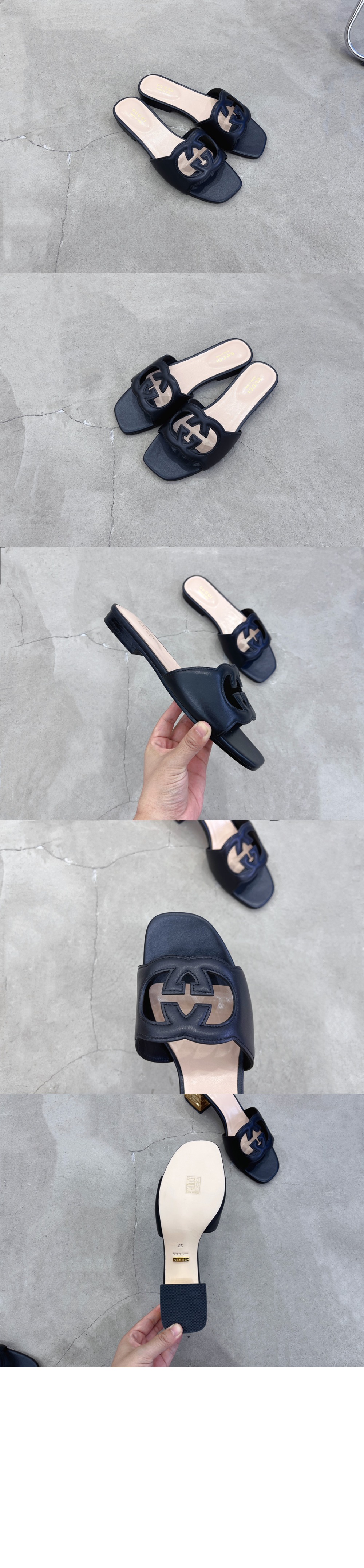 인터로킹 G 컷아웃 슬라이드 샌들 694451 > Etc - 기타제품