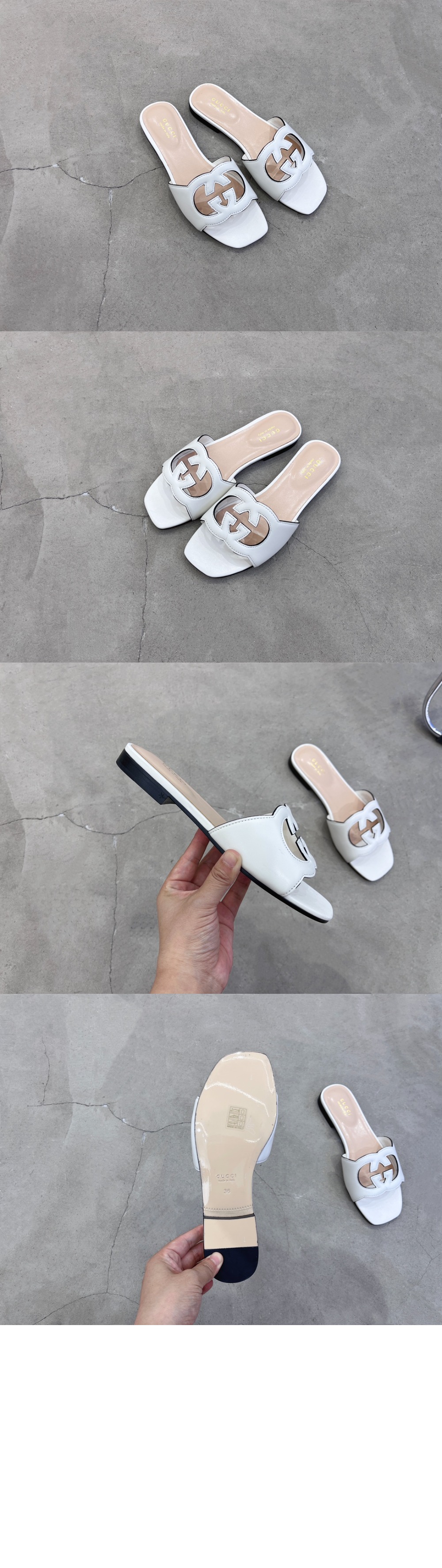 인터로킹 G 컷아웃 슬라이드 샌들 694451 > Etc - 기타제품