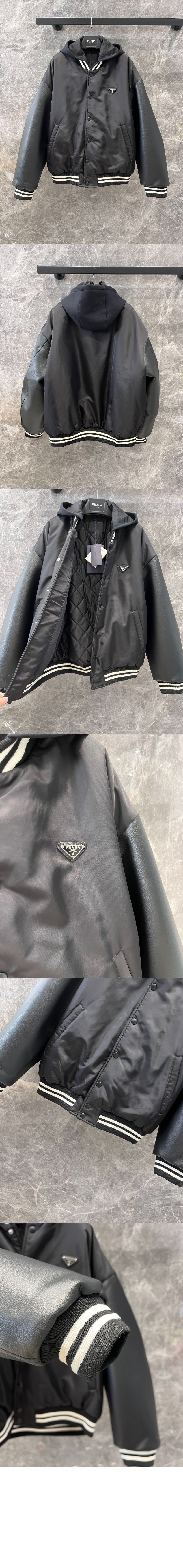 오버사이즈 리나일론 바머 재킷 > 프라다