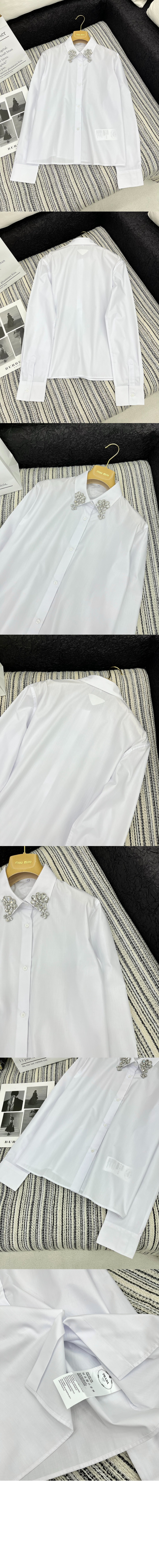 자수 포플린 셔츠 > 프라다