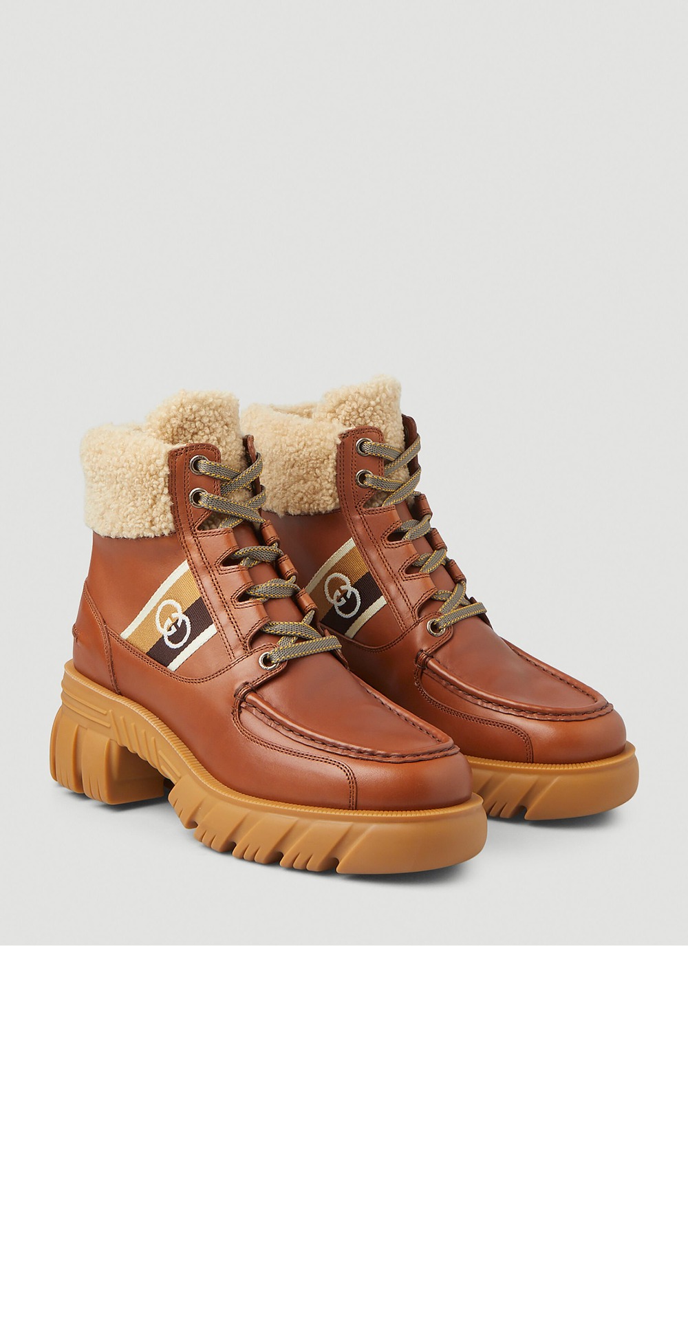 자카드 패널 레이스업 앵클 부츠 670406 > Etc - 기타제품